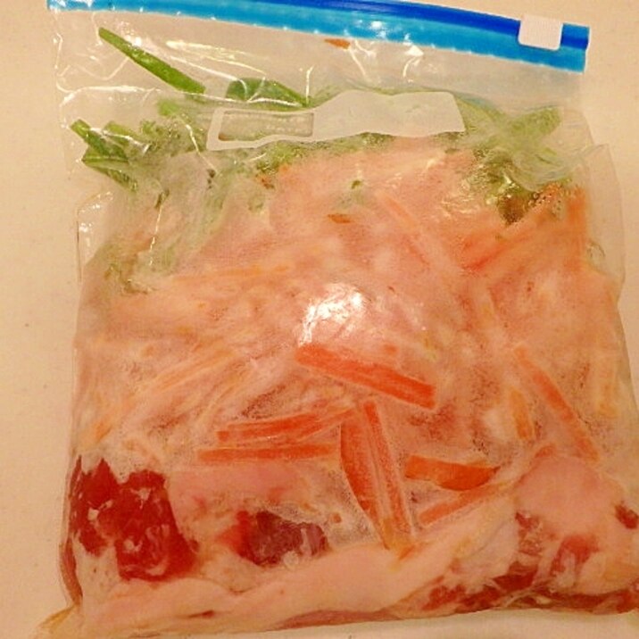 下味冷凍保存★豚小間切れ肉のプルコギ